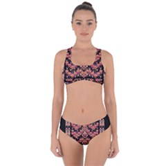 Nature Flower Girls Criss Cross Bikini Set by pepitasart