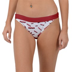 Funny Bacon Slices Pattern Infidel Red Meat Band Bikini Bottom by genx
