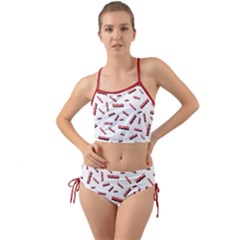 Funny Bacon Slices Pattern Infidel Red Meat Mini Tank Bikini Set by genx