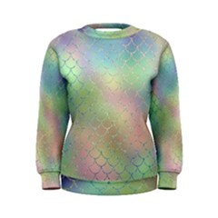Pastel Mermaid Sparkles Women s Sweatshirt by retrotoomoderndesigns