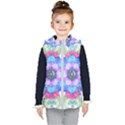 Lotus Flower Bird Metatron s Cube Kids  Hooded Puffer Vest View1