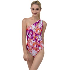 Flamingos To One Side Swimsuit by StarvingArtisan