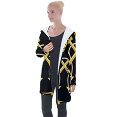 Colombian Navy Sleeve Insignia Longline Hooded Cardigan by abbeyz71