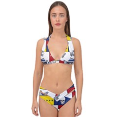 United States Navy Strike Fighter Squadron 2 Insignia Double Strap Halter Bikini Set by abbeyz71