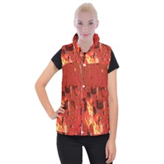 Golden Nebula Women s Button Up Vest by WILLBIRDWELL