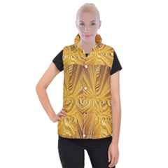 Electric Field Art Xxvi Women s Button Up Vest by okhismakingart