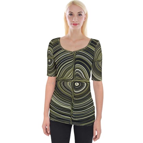 Electric Field Art Xxxii Wide Neckline Tee by okhismakingart