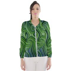 Electric Field Art Xlix Women s Windbreaker by okhismakingart