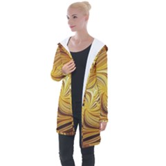 Electric Field Art L Longline Hooded Cardigan by okhismakingart