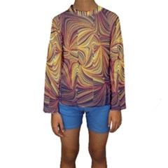 Electric Field Art Lvi Kids  Long Sleeve Swimwear by okhismakingart