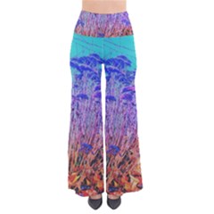 Sedum And Turquoise So Vintage Palazzo Pants by okhismakingart