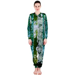 Queen Annes Lace Vertical Slice Collage Onepiece Jumpsuit (ladies)  by okhismakingart