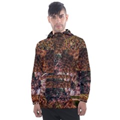 Queen Annes Lace Horizontal Slice Collage Men s Front Pocket Pullover Windbreaker by okhismakingart