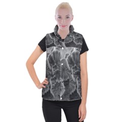 Tree Fungus Black And White Women s Button Up Vest by okhismakingart