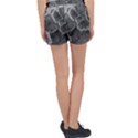 Tree Fungus Black and White Women s Velour Lounge Shorts View2
