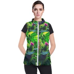 Bur Flowers Women s Puffer Vest by okhismakingart