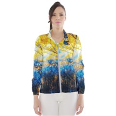 Yellow And Blue Forest Women s Windbreaker by okhismakingart