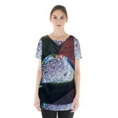 Rainbow Water Droplet Skirt Hem Sports Top by okhismakingart