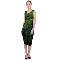 Green Goldenrod Sleeveless Pencil Dress by okhismakingart