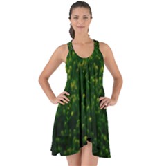 Green Goldenrod Show Some Back Chiffon Dress by okhismakingart