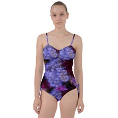 Hydrangea Arrangement Ii (blue Tint) Sweetheart Tankini Set