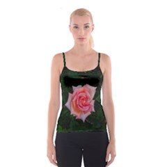 Pink Angular Rose Spaghetti Strap Top by okhismakingart