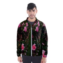 Pink Rose Field (sideways) Men s Windbreaker by okhismakingart