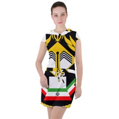 Iranian Army Badge Of Associate Degree Conscript Drawstring Hooded Dress by abbeyz71