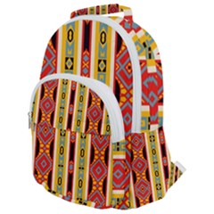 Rhombus And Stripes        Rounded Multi Pocket Backpack by LalyLauraFLM