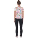 Donut pattern with funny candies Short Sleeve Sports Top  View2