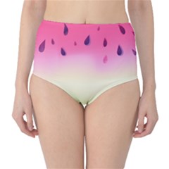 Watermelon Pastel Gradient Pink Watermelon Pastel Gradient Classic High-waist Bikini Bottoms by genx