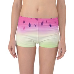 Watermelon Pastel Gradient Pink Watermelon Pastel Gradient Reversible Boyleg Bikini Bottoms by genx