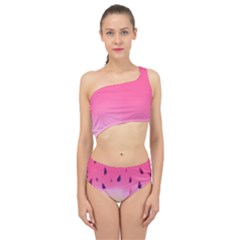 Watermelon Pastel Gradient Pink Watermelon Pastel Gradient Spliced Up Two Piece Swimsuit by genx