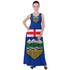 Flag Of Alberta Empire Waist Velour Maxi Dress by abbeyz71