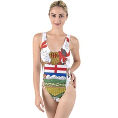 Coat Of Arms Of Alberta High Leg Strappy Swimsuit by abbeyz71