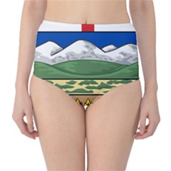 Provincial Shield Of Alberta Classic High-waist Bikini Bottoms by abbeyz71