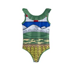 Provincial Shield Of Alberta Kids  Frill Swimsuit by abbeyz71