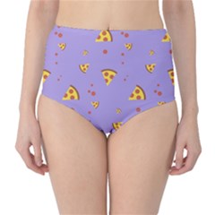 Piazza Pattern Violet 13k Piazza Pattern Violet Background Only Classic High-waist Bikini Bottoms by genx