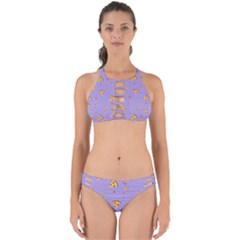 Pizza Pattern Violet Pepperoni Cheese Funny Slices Perfectly Cut Out Bikini Set by genx