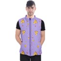 Pizza Pattern Violet pepperoni cheese funny slices Men s Puffer Vest View1