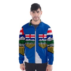 Flag Map Of Alberta Men s Windbreaker by abbeyz71