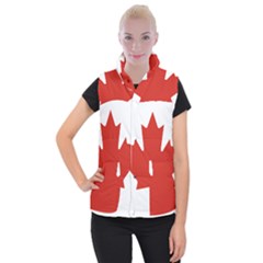 National Flag Of Canada Women s Button Up Vest by abbeyz71