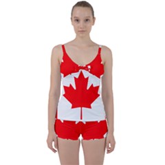 National Flag Of Canada Tie Front Two Piece Tankini by abbeyz71