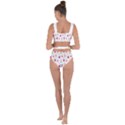 Popsicle Juice Watercolor with fruit berries and cherries summer pattern Bandaged Up Bikini Set  View2