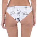 Pigs Handrawn Black And White Square13k Black Pattern Skull Bats Vintage K Reversible Hipster Bikini Bottoms View4