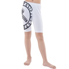 Thor Hammer With Runes Valhalla Tristella Viking Norse Mythology Mjolnir  Kids  Mid Length Swim Shorts by snek