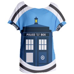 Doctor Who Tardis Women s Oversized Tee by Sudhe