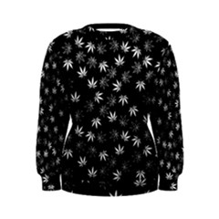 Weed Pattern Women s Sweatshirt by Valentinaart