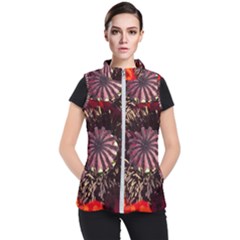 Ornamental Poppies Half Rosette Plant Women s Puffer Vest by Pakrebo