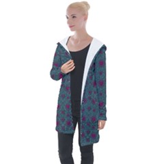 Lovely Ornate Hearts Of Love Longline Hooded Cardigan by pepitasart